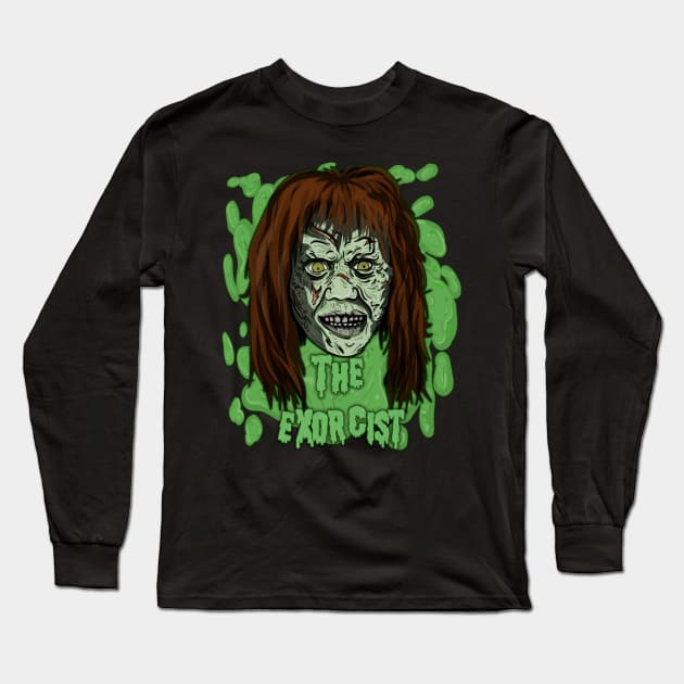 The exorcist - vomit Long Sleeve T-Shirt by wet_chicken_lip